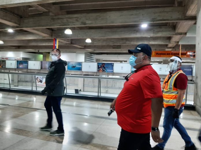 Inspeccionaron las medidas de bioseguridad en el aeropuerto de Maiquetía