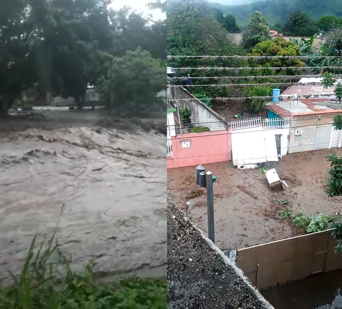 Se desbordó el río El Limón en Maracay (+ video)