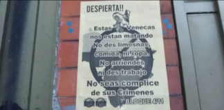 “No les den comida, ropa ni trabajo”: Los carteles contra venezolanos que aparecieron en Bogotá (imágenes)