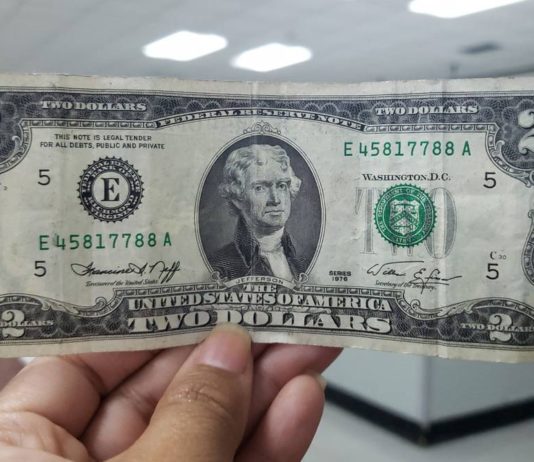La peculiar historia del billete de dos dólares y la suerte que da a quién lo posea