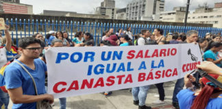 protesta salario sueldo